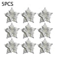 thumbnail image 3 of 5Pcs 18Cm Glitter Artificial Christmas Flowers Xmas Tree Ornaments Merry Christmas Decorations For Home New Year Decor Navidad, 3 of 9