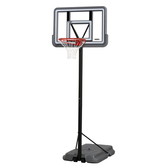 Lifetime 44-Inch Shatterproof Portable Basketball Hoop With Telescoping Adjustment & Classic Rim - Model 90690-Outdoor Play