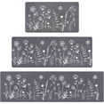 thumbnail image 2 of Floral Kitchen Mat 3 Piece, Cushioned Anti-Fatigue Kitchen Rugs Non Slip Memory Foam Kitchen Mats and Rugs Waterproof Kitchen Floor Comfort Mats 18‘’ x 30‘’ + 18'''' x 47'''' + 18'''' x 60'''', Home, 2 of 6