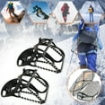 thumbnail image 2 of Upgraded Thickened Anti-Slip Ice Cleats, Snow Grips Shoe Covers for Hiking and Snow Walking, 2 of 9