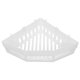 thumbnail image 1 of Estante de almacenamiento de esquina para montaje en pared, estante de drenaje triangular para ducha, organizador de plástico para baño, inodoro, cocina (blanco), 1 of 7
