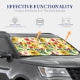 thumbnail image 4 of Daiia Sunflower Cornflower Poppy 2PCS Car Windshield Sun Shade, Foldable Sun Shield for Car Front Window, Auto Sun Blocker Visor Protector Universal for Truck SUV Pickup-Small, 4 of 7