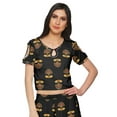 thumbnail image 2 of Moomaya Crop Top With Loose Palazzo Set For Women Printed Ethnic Clothing, 2 of 6