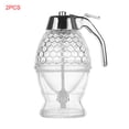 thumbnail image 1 of 2 Pieces Acrylic Honey Dispenser Syrup Dispenser 200ml Juices dispenser Syrup Honey Storage Pot Kitchen Tools, 1 of 8