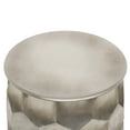 thumbnail image 4 of WyndenHall  Kacey Industrial 17 inch Wide Metal Storage Accent Side Table, Fully Assembled Antique Silver, 4 of 5