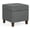 Style1 Fabric Dark Grey, variant on 17 Inch Storage Ottoman Foot Rest,Square Faux Leather Foot Stool,Small Ottoman with Storage,Padded Seat for Entryway,Living Room,Bedroom,Couch,Under Desk,Dark Grey