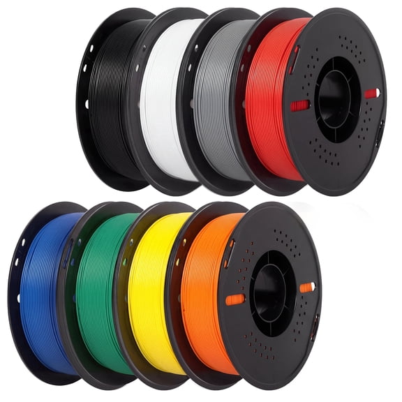 Epelay 8kg PLA  3D Printer Filament Bundle 1.75mm, 8 Colors, Neatly Wound Spools, Compatible with Most FDM 3D Printers