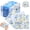 Blue, variant on Atopoler 120 Pcs Floral Decoupage Napkins,Decorative Floral Paper Napkin,Flower Hand Towels for Celebrations Tea Party Dinner Wedding,Blue Color