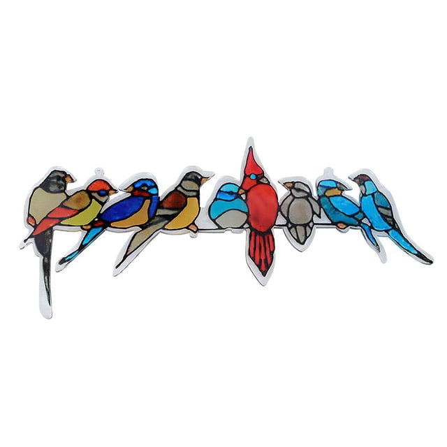 Acrílico Pintado Pájaro Grupo Colgante Hogar Sala De Estar Ventana Teléfono Poste Pájaro Decoración seitruly HA024743-02