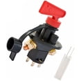 thumbnail image 2 of Ximing 4 Terminals Battery Isolator Cut Out/Off Corrosion Resistance Universal Battery Terminals Fit for Car Race Rally AC22, 2 of 10