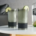 thumbnail image 5 of Host Freeze Highball Glasses for Cocktails, Tea, Soda, 10oz Set of 2, Black, 5 of 7