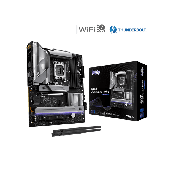 ASRock Z890 LiveMixer WiFi LGA 1851 Intel Z890 ATX Motherboard