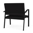 thumbnail image 3 of Newport Reception Waiting Room 18.5" Bariatric Chair / Black Steel / Black, 3 of 5