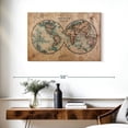 thumbnail image 3 of Elephant Stock Hemisphere Map Wall Art - Horizontal Canvas Wall Art - Living Room Wall Decor - Map Canvas - Beige And Blue Decor - 36" x 24", 3 of 8