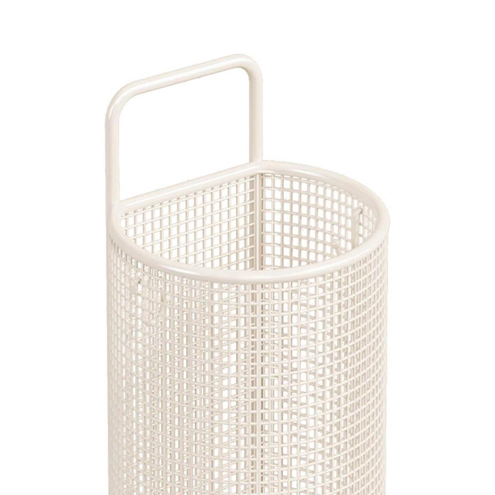 Fiocias Entryway Storage Umbrella Holder, Modern Portable Stable Umbrella Rack Organizer White