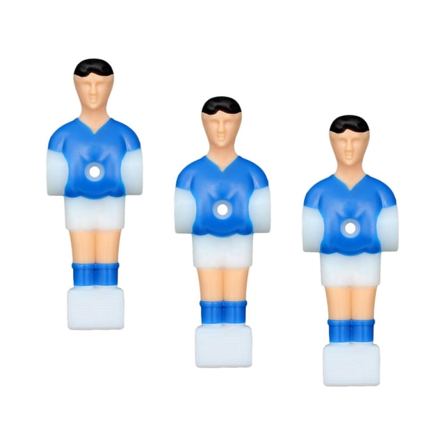 ZheElen 3Pcs Soccer Table Men Player quality ABS material,practical,sturdy,durable,wea Sports for Family Foosball Men Replacement Set Red