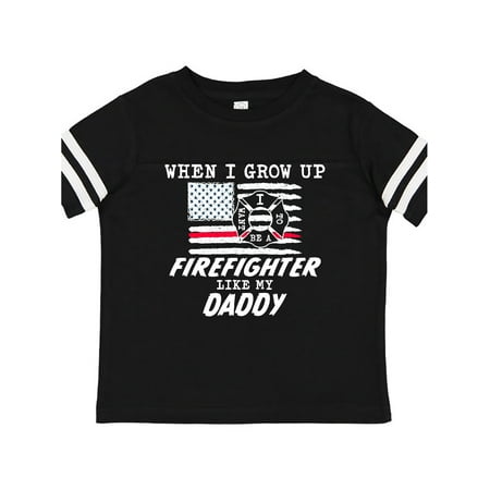 

Inktastic When I Grow up I want to be a Firefighter Like my Daddy Gift Toddler Boy or Toddler Girl T-Shirt