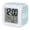 Blue, Pale Ocean Blue, Pure White, Jet Black, variant on Black Halloween Digital Alarm Clock for Bedrooms, Smart LED Alarm Clock with 7 Color Changing Night Light, Funny Ghost Cute Cartoon Spooky Silent Wake Up Clocks for Sleep Study Cooking 3.2"x3.2"