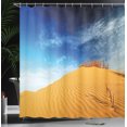 thumbnail image 4 of Ambesonne Landscape Shower Curtain, Desert Sand Dunes, 69"Wx75"L, Blue and Apricot, 4 of 5