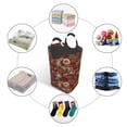 thumbnail image 5 of Lsque Coffee Stamp Laundry Basket, Laundry Hamper, Dirty Clothes Hamper for Laundry, Collapsible, Waterproof Laundry Baskets with Aluminum Handles for Laundry, Dorm, Family, 5 of 6