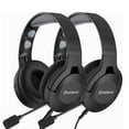 thumbnail image 1 of 2 Pack Casque de Jeu Acoustique Filaire Fermé avec Microphone Anti-Bruit Bandeau Réglable & Microphone Réglable Contrôle du Volume, 1 of 10