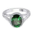 thumbnail image 2 of AoneJewelry Emerald Diamond Ring In 10K Solid White, Yellow & Rose Gold 1.95 Carat, 2 of 5