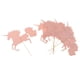 thumbnail image 3 of Adornos para tarta de cupcakes de papel brillante Macarena Unicornio Rosa claro, 3 of 8