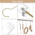 thumbnail image 4 of 2uds S Ganchos para Colgar, 9.8 Pulgada Grande Metal Multifuncional Colgar Gancho para Armario Cocina Planta Exterior, Oro Unique Bargains ganchos de utilidad, 4 of 6