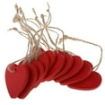 thumbnail image 1 of 10x Embellissement en Bois Scrapbooking Bricolage, 145mm 10pcs Rouge, 1 of 7