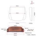 thumbnail image 3 of MasteelfCA Electric Guitar Bridge Cover Plate for Jazz Bass Guitar Accessory (Bronze), 3 of 7