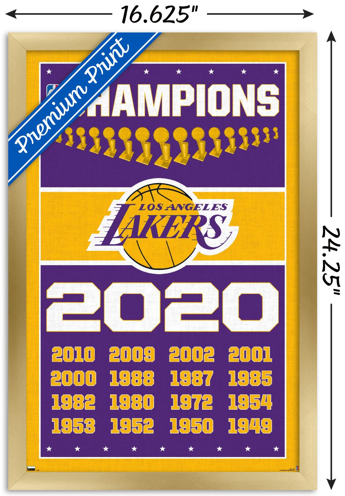 NBA Los Angeles Lakers - Champions 20 Wall Poster, 14.725" x 22.375", Framed - image 2 of 5