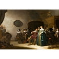 thumbnail image 2 of Anthonie Palamedesz. 14x11 Gold Ornate Wood Frame and Double Matted Museum Art Print Titled - A Merry Company, 2 of 4