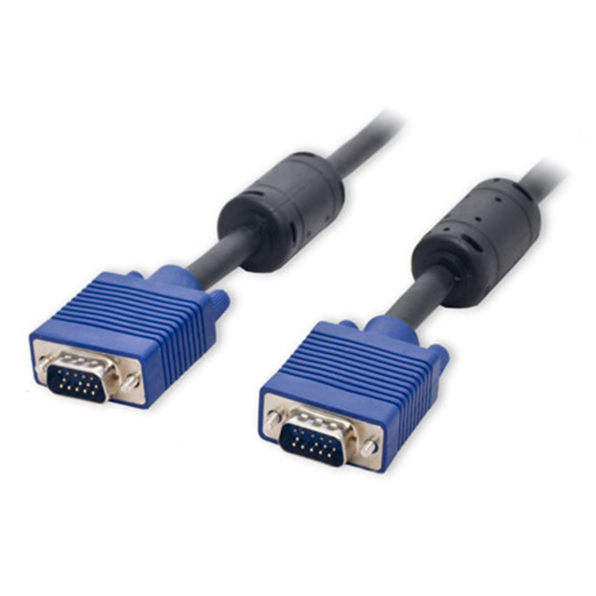 Connectland 1.8m 5.9ft 6' VGA HD15 Male to Male Ferrite Cores Nickel Plated