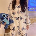 thumbnail image 1 of Conjunto de pijama fino de dibujos animados Sanrio Hellokitty, cárdigan de manga larga, pantalones de estilo japonés Kawaii, ropa de estar por casa, primavera y otoño, 1 of 1