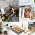 thumbnail image 5 of Vinyl Record Storage Holder Stand Rack Eco Friendly Wooden CD Display Stand, Stackable Modern CD Holder Portable Countertop Desktop Magazine Rack Record Storage Shelf - for 12" and 7" Recor, 5 of 5
