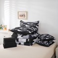 thumbnail image 6 of jejeloiu Wild Military Camo 7-Piece Twin Bedding Sets,White Black Gray Bedding Comforter Set For Kids Reversible, 6 of 8