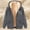 Dark Gray, variant on BLTIBY Womens Sherpa Jacket Fall Winter Printed Casual Fashion Long Sleeve Drawstring Full Zip Padded Coats Hooded Fuzzy Fleece Outwears with Pockets 2024 Blue XXL