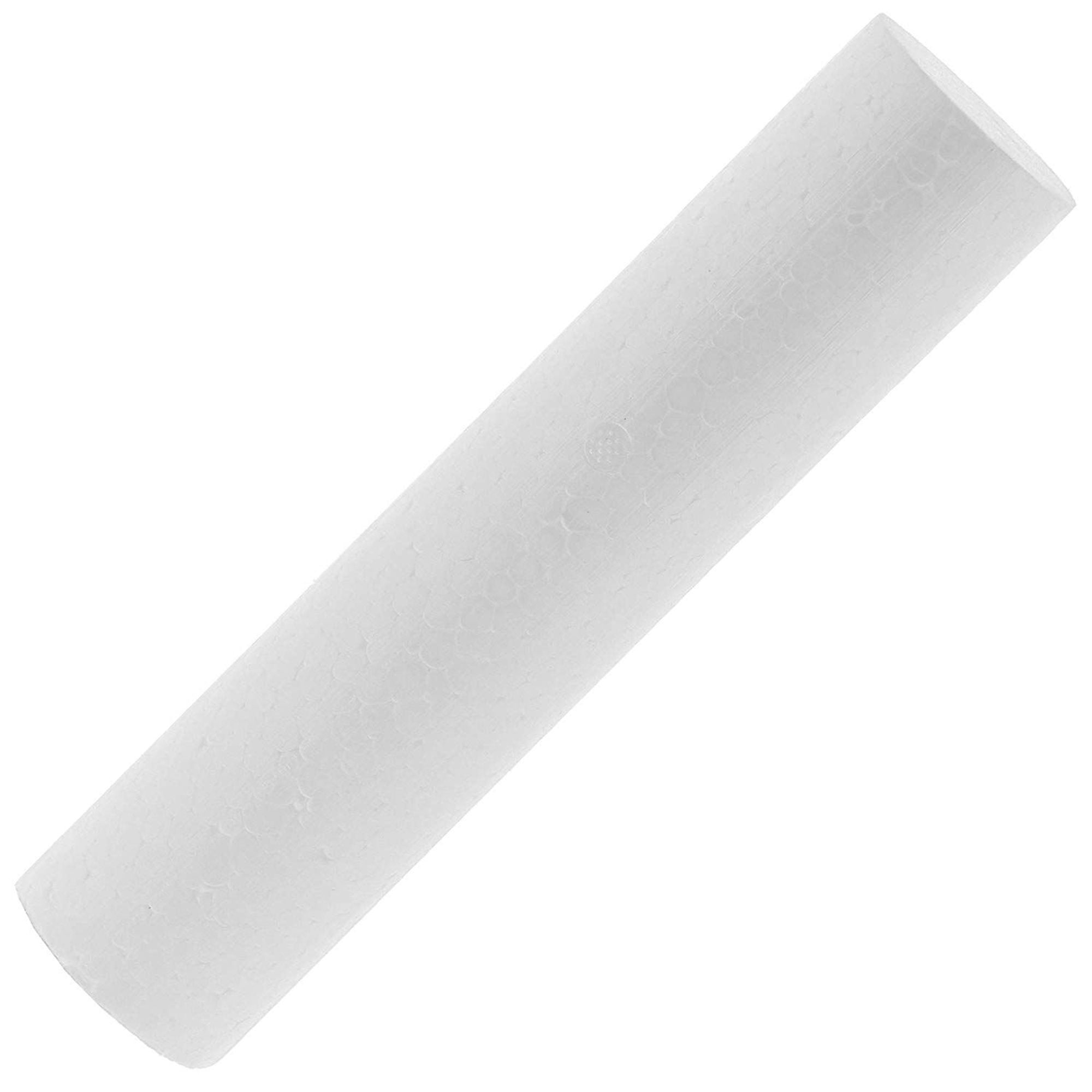 8 Pack Foam Cylinder Styrofoam for DIY Crafts Art Modeling, White, 1.8