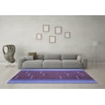 thumbnail image 3 of Ahgly Company Indoor Rectangle Abstract Blue Contemporary Area Rugs, 2' x 4', 3 of 4