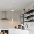 thumbnail image 3 of Kiven Instant Light Conversion Kit for 4/5/6inch Hole,Art Glass Farmhouse Lighting Recessed Can Light Conversion Kit to Pendant with E26 Screw-in Adapter for Kitchen Island Living Hallway TB3232-G, 3 of 7