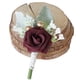 thumbnail image 1 of Qarigey Amplia aplicación Versátil para hombre para bodas y fiestas de compromiso Novio Boutonniere Accesorios de disfraces Vino rojo, 1 of 6