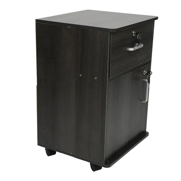 Archivo de Archivos Contrado Inscritable, Gabinete de Archivo Subyacente Con Bicticletas Recibido de Rollo Cerrable, Para Almacenamiento Debajo del Escrito 37X34X59CM