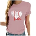 thumbnail image 1 of Birdeem Blouse T-Shirt à Manches Courtes Col Rond Imprimé Ample pour Femmes, 1 of 1