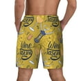 thumbnail image 4 of Daiia White Wine Seamless Mens Swim Trunks Swim Shorts Quick Dry Swim Shorts with Mesh Lining Pockets-X-Large, 4 of 9