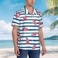 thumbnail image 5 of Fotbe Clown Fish Hawaiian Shirt For Men Unisex Summer Beach Casual Short Sleeve Cotton Linen Button Down Shirts-Xx-Large, 5 of 9