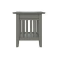thumbnail image 3 of AFI Mission Solid Wood End Table with Built-In Charging Station, Grey, 3 of 5