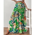 thumbnail image 6 of Wide Leg Pants Woman Flowy Floral Palazzo Pants for Women High Waisted Summer Casual Trousers Cruise Outfits, 6 of 10