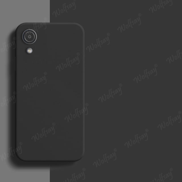For Samsung Galaxy A03 Core Case Silicone Plain Soft Rubber Protector Case For Samsung A03 Core A04 A14 A04S A22 A33 A23 Cover Black A03