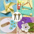 thumbnail image 7 of Duslogis 200 Pcs Paper Clips for Crafts, 0.3x0.6in Shiny Smooth Round Head Split Pins for Paper Crafts Brads Paper Fasteners for Scrapbooks Fasteners for Cards Photo Walls Kids Craft (Bronze), 7 of 7