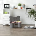 thumbnail image 5 of Bone Dry Pet Storage, Toy Basket, Small, 17.5x11x7.5", Gray Plastic Wicker, 5 of 5